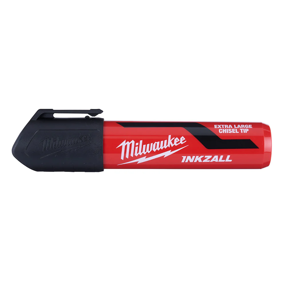 Milwaukee 48-22-3265 INKZALL Extra Large Chisel Tip Black Marker - Moutools