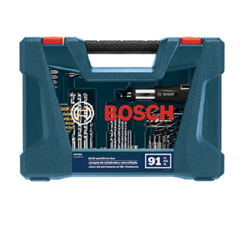 Bosch MS4091 91 Piece Drilling and Driving Mixed Set - Moutools