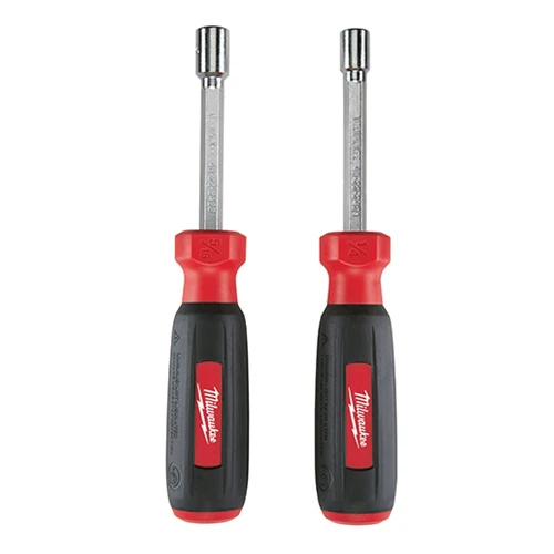 Milwaukee 48-22-2402 2PC SAE Hollow Shaft Nut Driver Set - Moutools