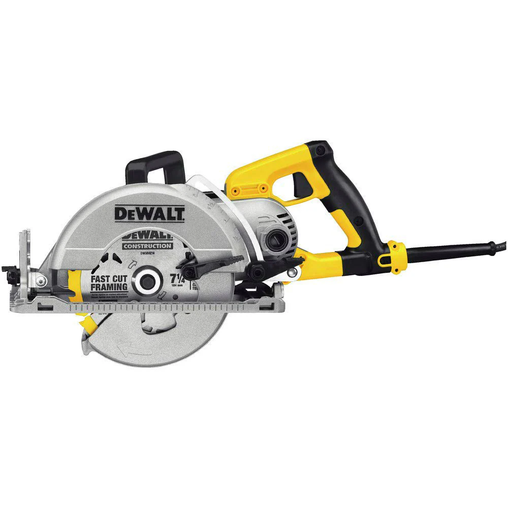 DeWalt DWS535B 7-1/4 In. (184mm) Worm Drive Circular Saw with Electric Brake - Moutools