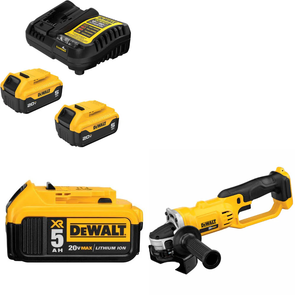 DeWalt DCB205-2C 20V Max Starter Kit W/ DCB205 20V Battery Pack & Cut-Off Tool - Moutools