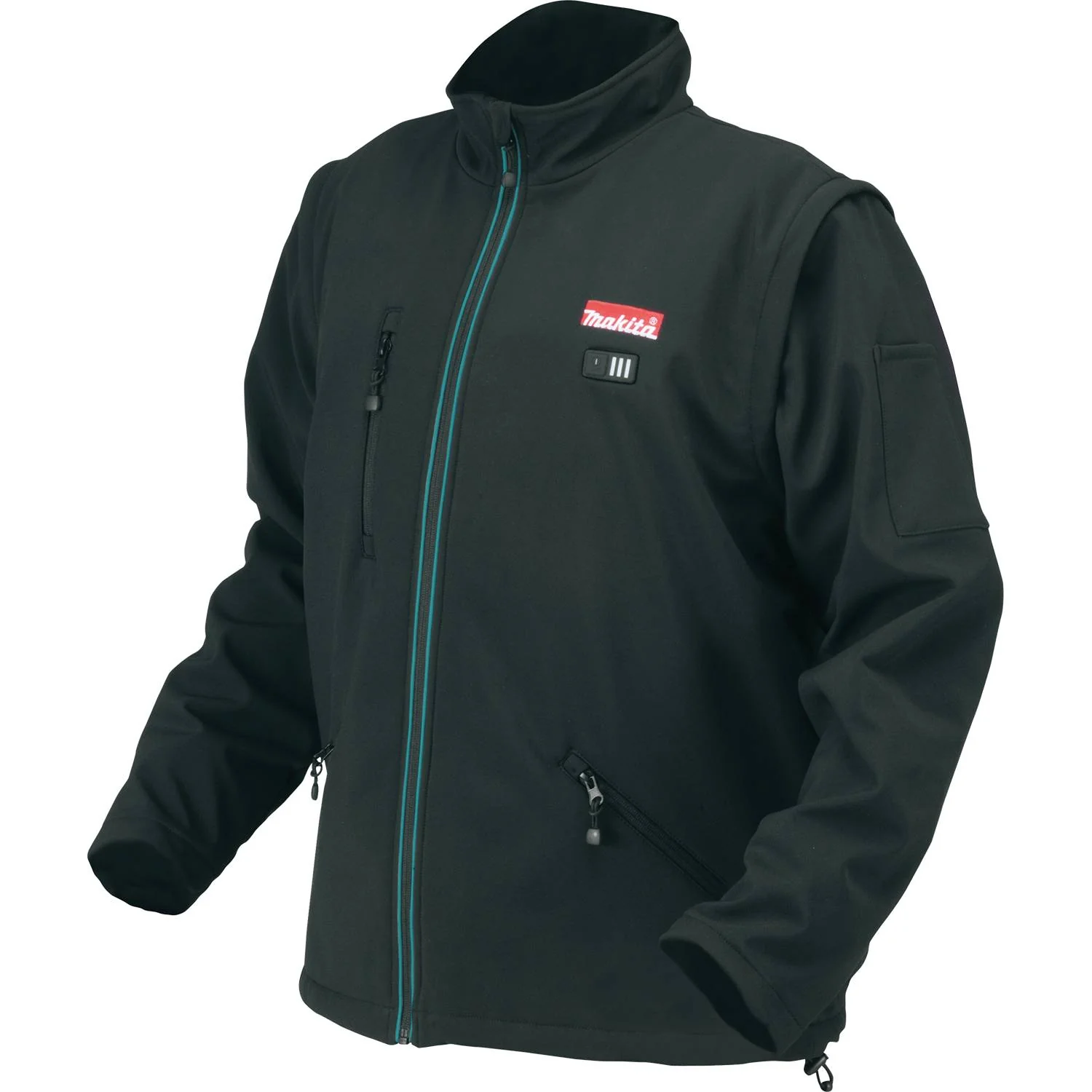 Makita DCJ200Z3XL 18V LXT Cordless Heated Jacket, Jacket Only Black, 3XL - Moutools