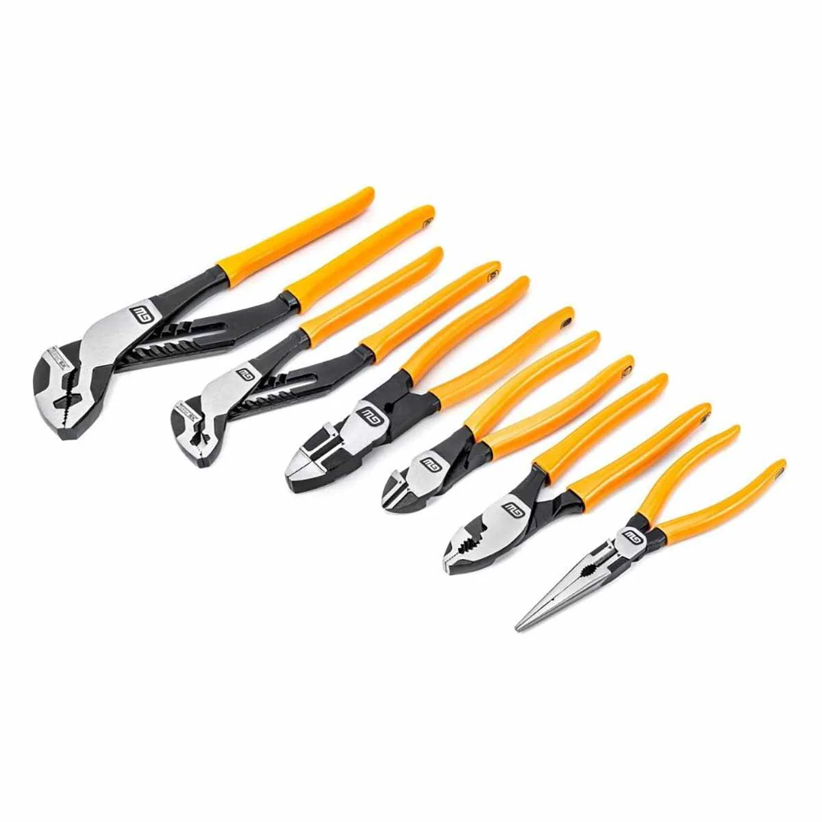 GearWrench 82204-06 6 Pc. Pitbull Dipped Handle Mixed Plier Set - Moutools