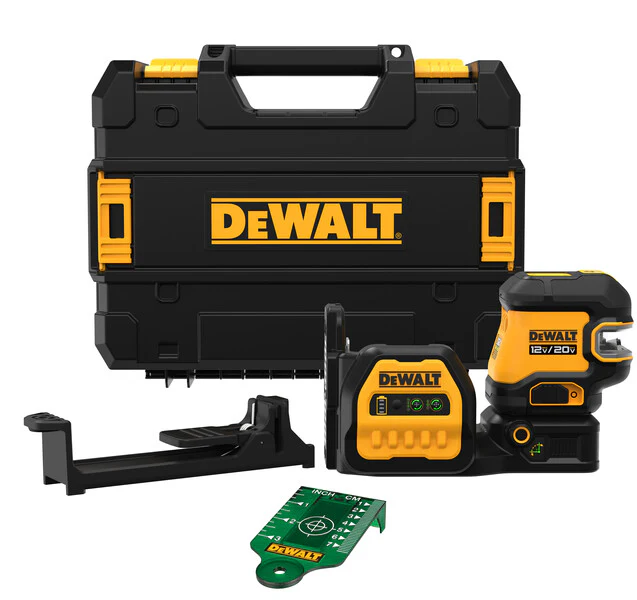 DEWALT DCLE34520GB 20V Cross line 5 Spot Combo Laser Bare Kit - Moutools