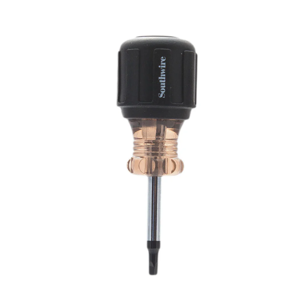 Southwire SDQ2P1-1/2 #2 Square Recessed Tip Stubby Screwdriver with 1-1/2