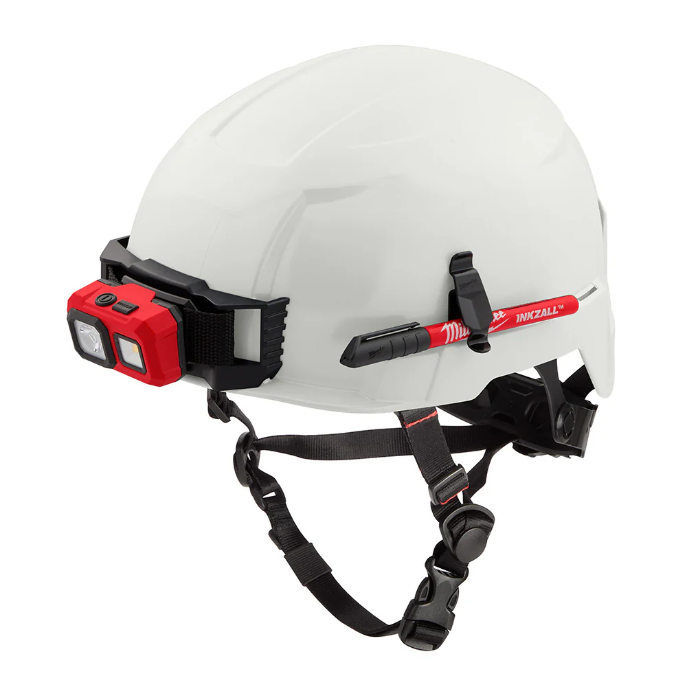 Milwaukee 48-73-1301 BOLT White Safety Helmet (USA) - Type 2, Class E, Non-Vented - Moutools