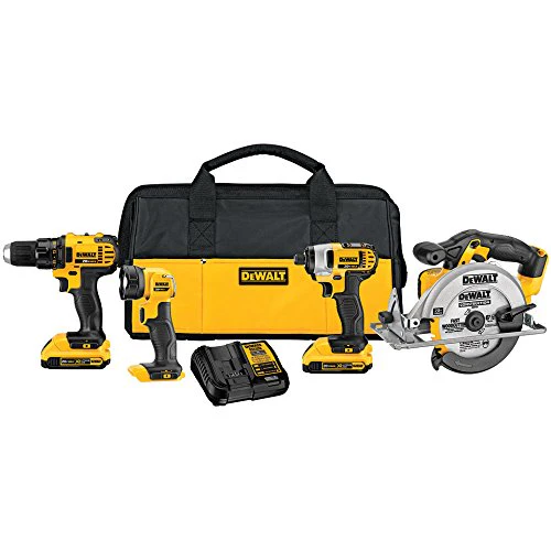 DeWalt DCK421D2 20V MAX Lithium-Ion 4-Tool Combo Kit, 2.0Ah - Moutools