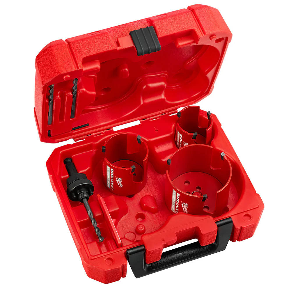 Milwaukee 49-56-9280 7 Piece Big Hawg with Long Life 10X Larger Carbide Teeth Kit - Moutools