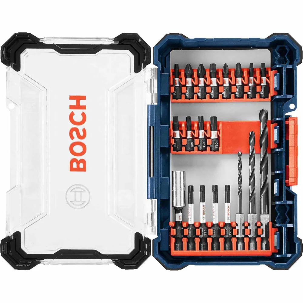 Bosch DDMSD40 40 pc. Driven Impact Screwdriving and Drilling Custom Case Set - Moutools