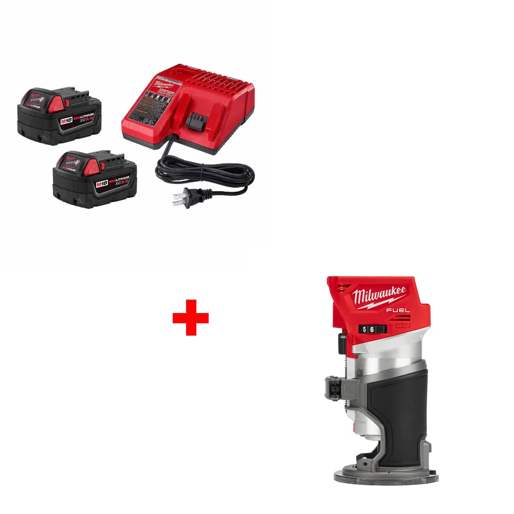 Milwaukee 48-59-1852B M18 18V Starter Kit w/ FREE 2723-20 M18 FUEL ROUTER , Bare - Moutools