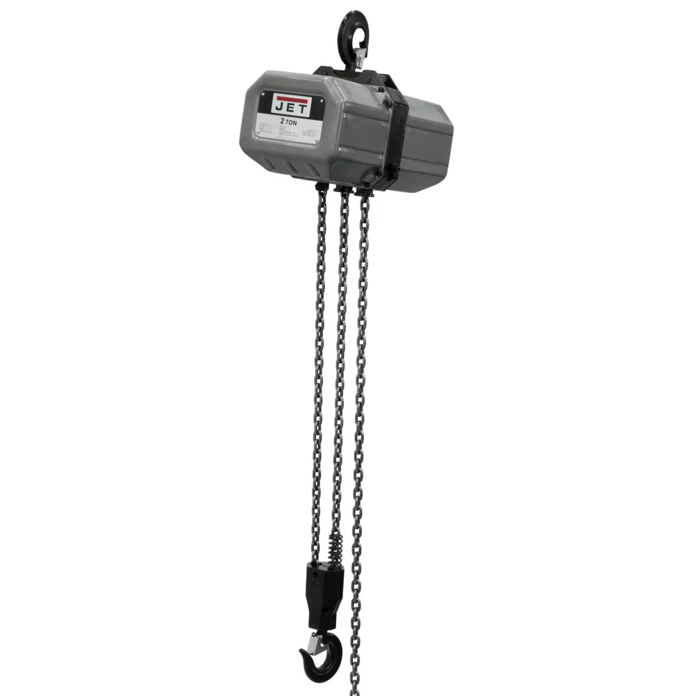 Jet JT9-231500 2SS-3C-15, 2-Ton Electric Chain Hoist 3-Phase 15' Lift - Moutools
