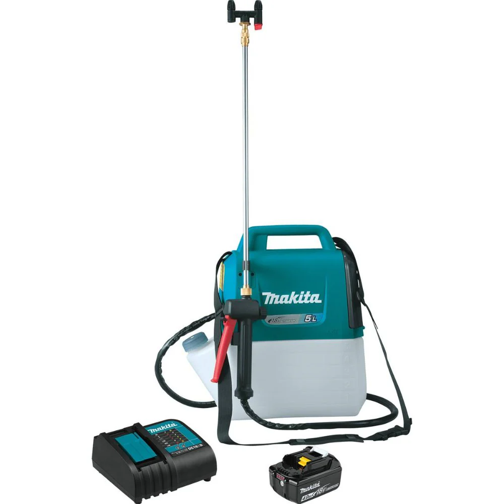 Makita XSU03SM1 18V LXT Lithium-Ion Cordless 1.3 Gallon Sprayer Kit (4.0Ah) - Moutools