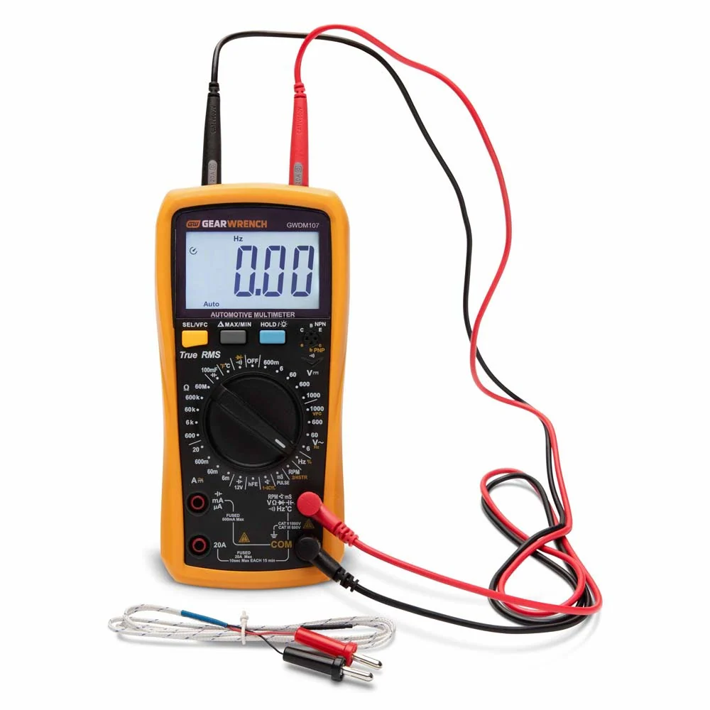 GearWrench GWDM107 Automotive Pro True RMS Digital Multimeter - Moutools