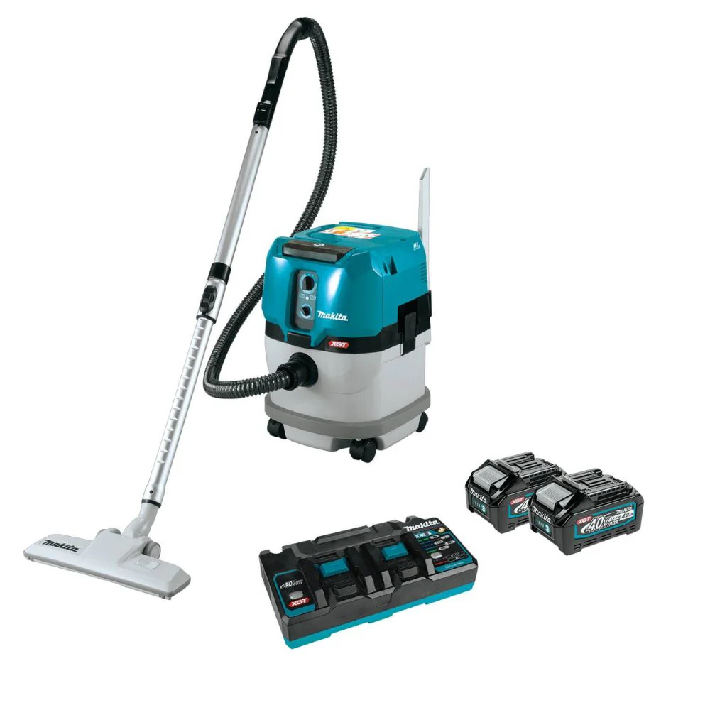 Makita GCV03PM 40V max XGT Brushless Cordless 4 Gallon Wet/Dry Dust Extractor/Vacuum Kit (4.0Ah) - Moutools