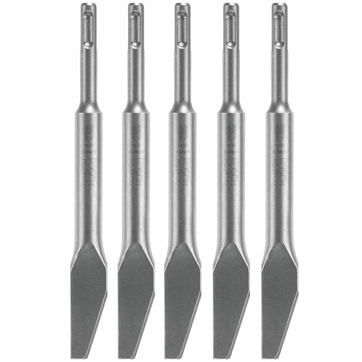 Bosch HS1400B5 5 pc. 1/4 In. Mortar Knife SDS-plus Bulldog Hammer Steel - Moutools