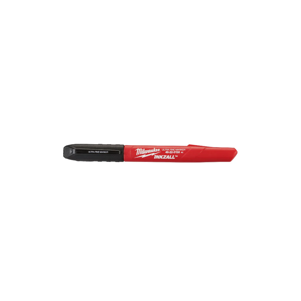 Milwaukee 48-22-3150 12 Pack INKZALL Black Ultra Fine Point Markers - Moutools