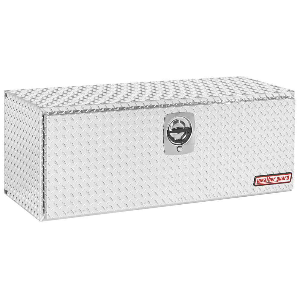 WeatherGuard 648-0-02 Clear Aluminum Underbed Box, Aluminum, Compact, 8.6 Cu. Ft. - Moutools