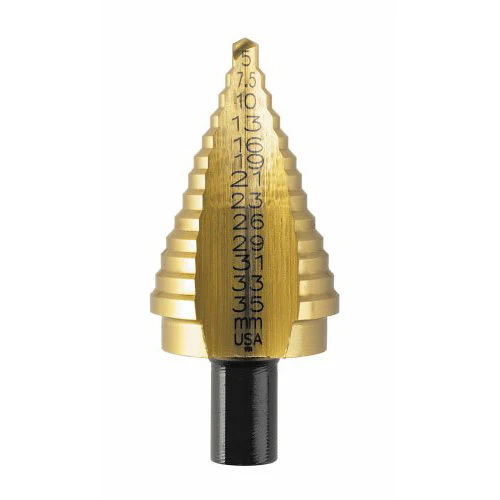 Irwin 16105 5MT 13 Hole Sizes (5mm - 35mm) Titanium Nitride Coated Metric - Moutools