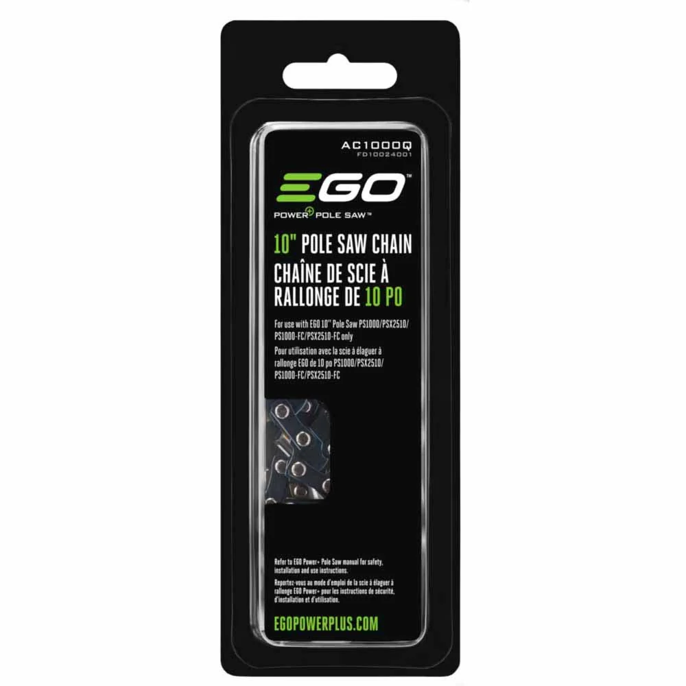 EGO AC1000Q 10 Inch Pole Saw Chain PS1000, PSX2510, Black - Moutools