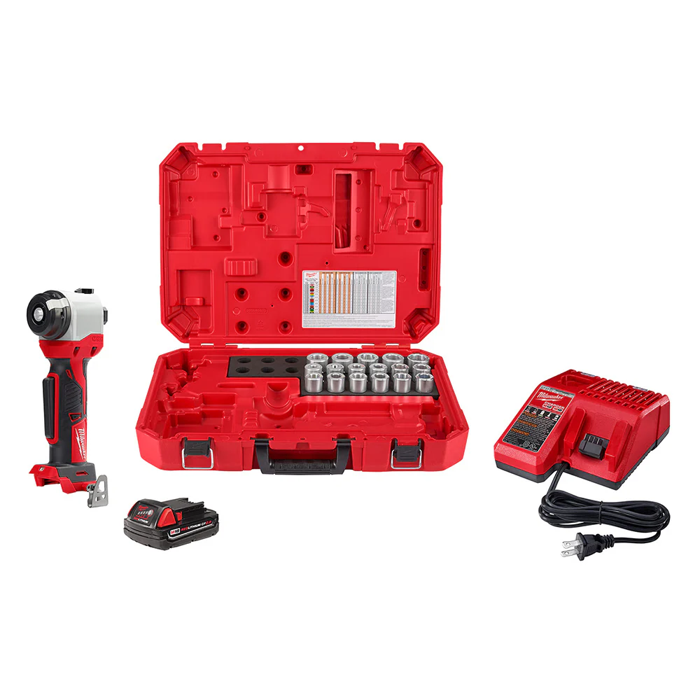Milwaukee 2935CU-21S M18™ Cable Stripper Kit with 17 Cu THHN / XHHW Bushings - Moutools
