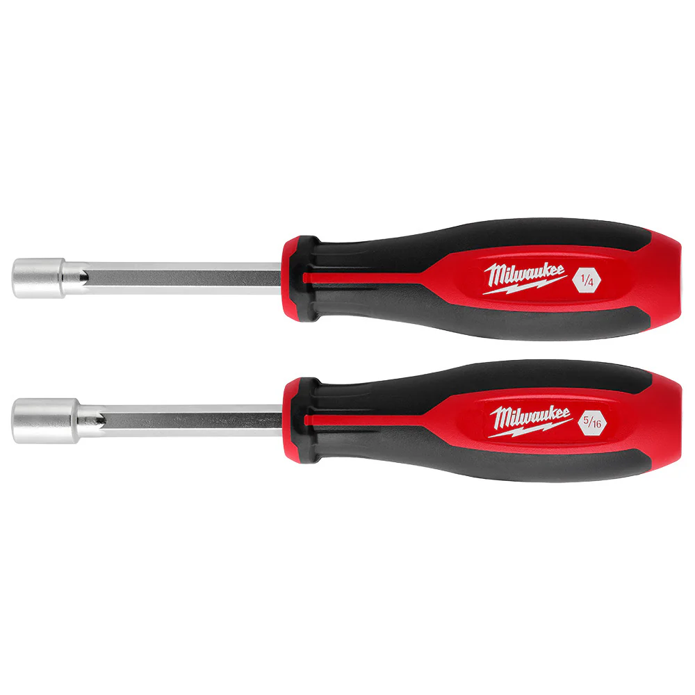 Milwaukee 48-22-2442 2pc SAE HollowCore Nut Driver Set - Moutools