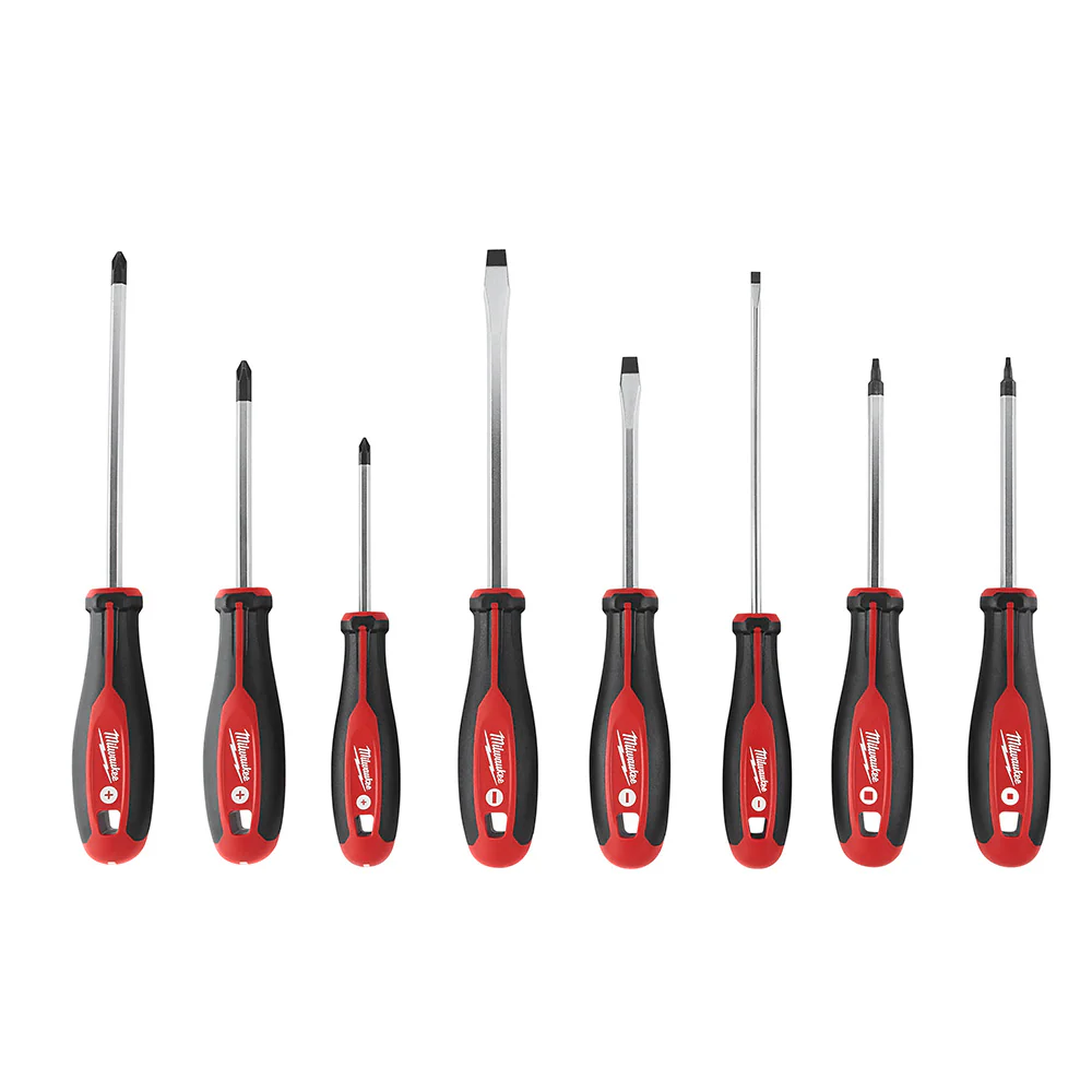 Milwaukee 48-22-2718 8 Piece Screwdriver Kit with Square - Moutools