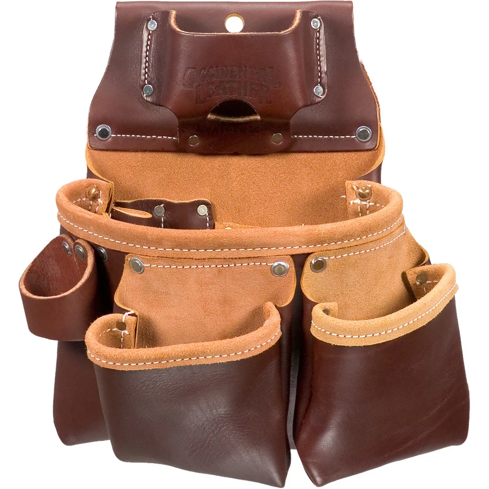 Occidental Leather 5018DBLH Left Handed 3 Pouch Pro Tool Bag with Tape Measure Pouch - Moutools