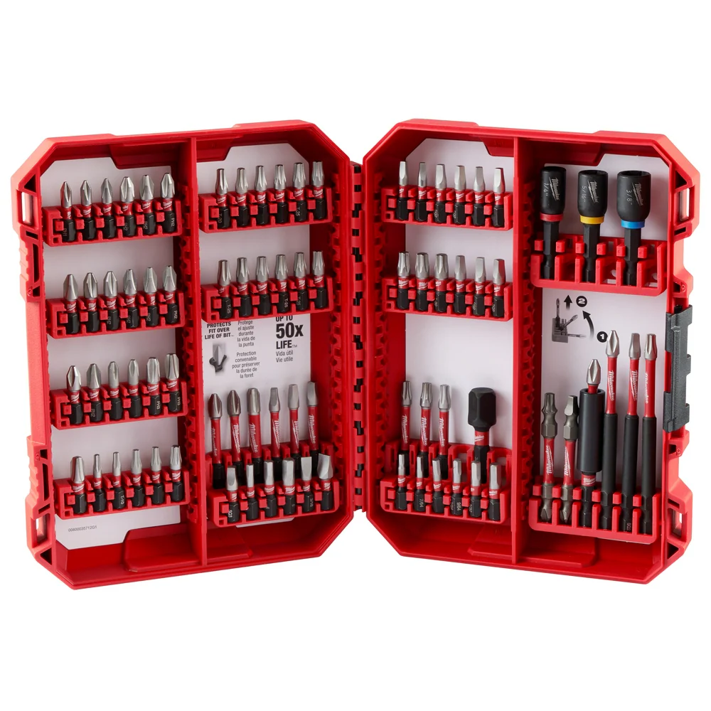 Milwaukee 48-32-4094 SHOCKWAVE Impact Duty Driver Bit Set - 80PC - Moutools