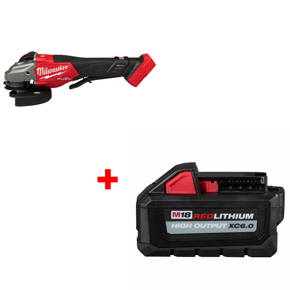 Milwaukee 3670-22 M18 FUEL Grinder Kit W/ FREE 48-11-1865 M18 XC6.0 Battery Pack - Moutools