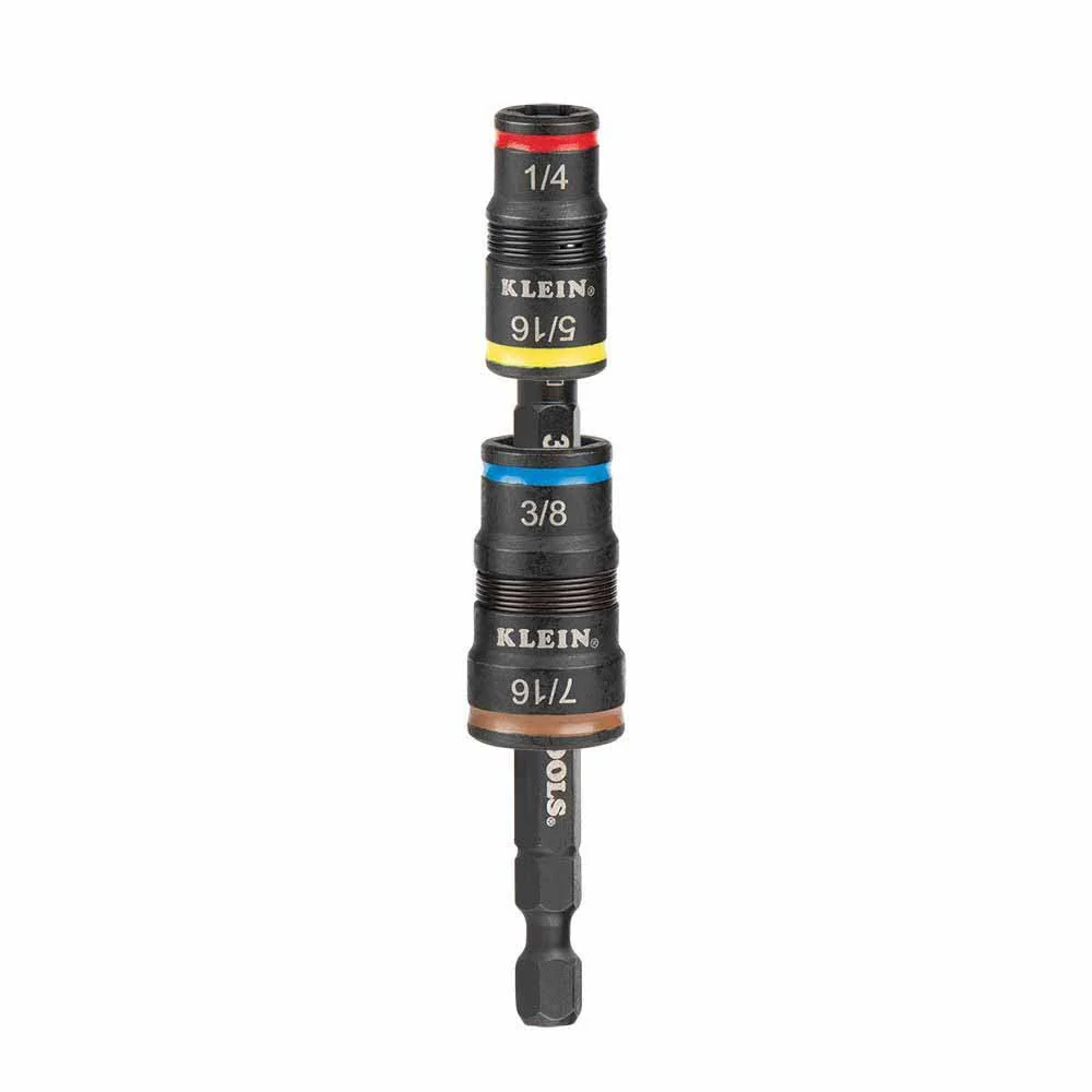 Klein Tools 32932 5-in-1 Impact Rated Flip Socket Set - Moutools