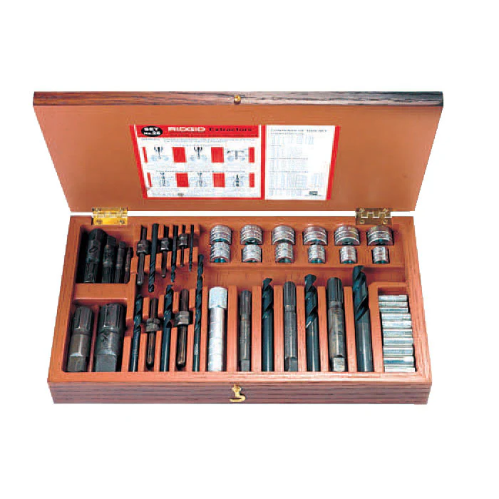 RIDGID 35590 Model 25 Screw and Pipe Extractor Set - Moutools