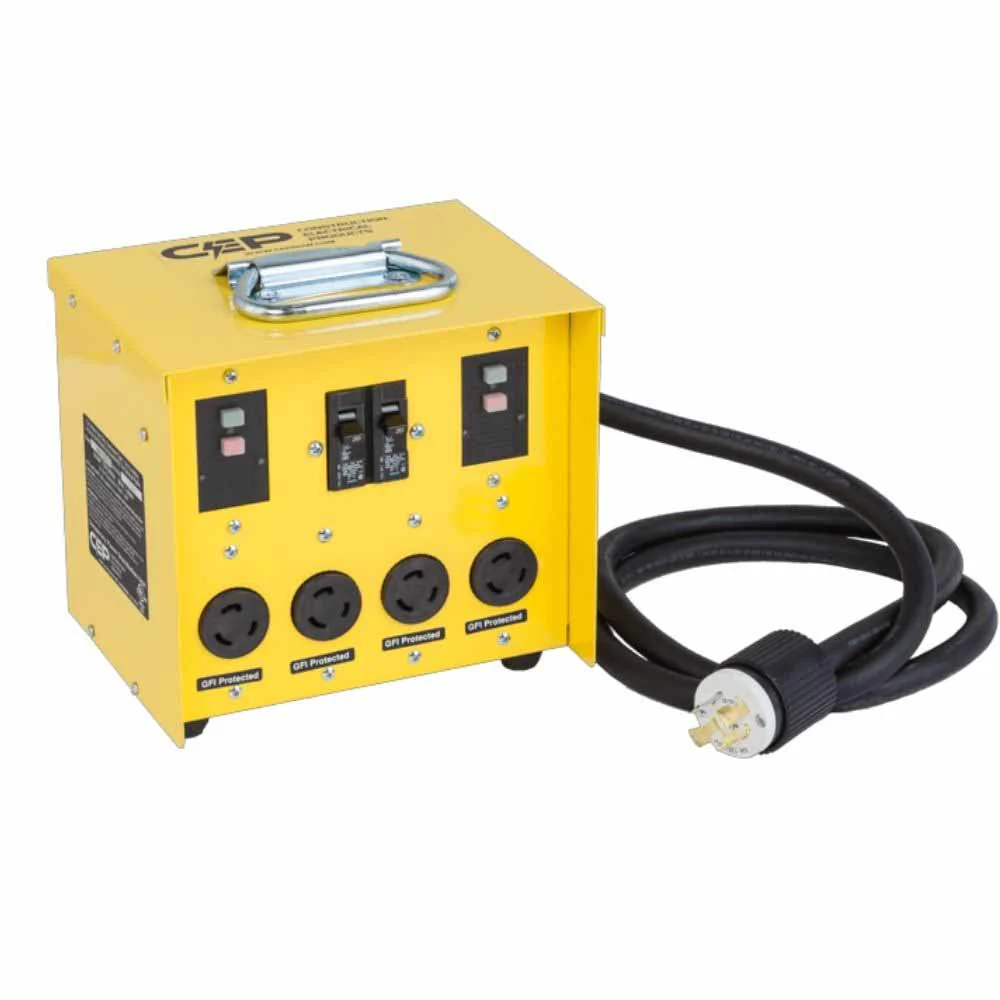 Southwire 6532TLMX Mini X-Treme Box 30A TL Temporary Power Distribution, 8 Outlet - Moutools