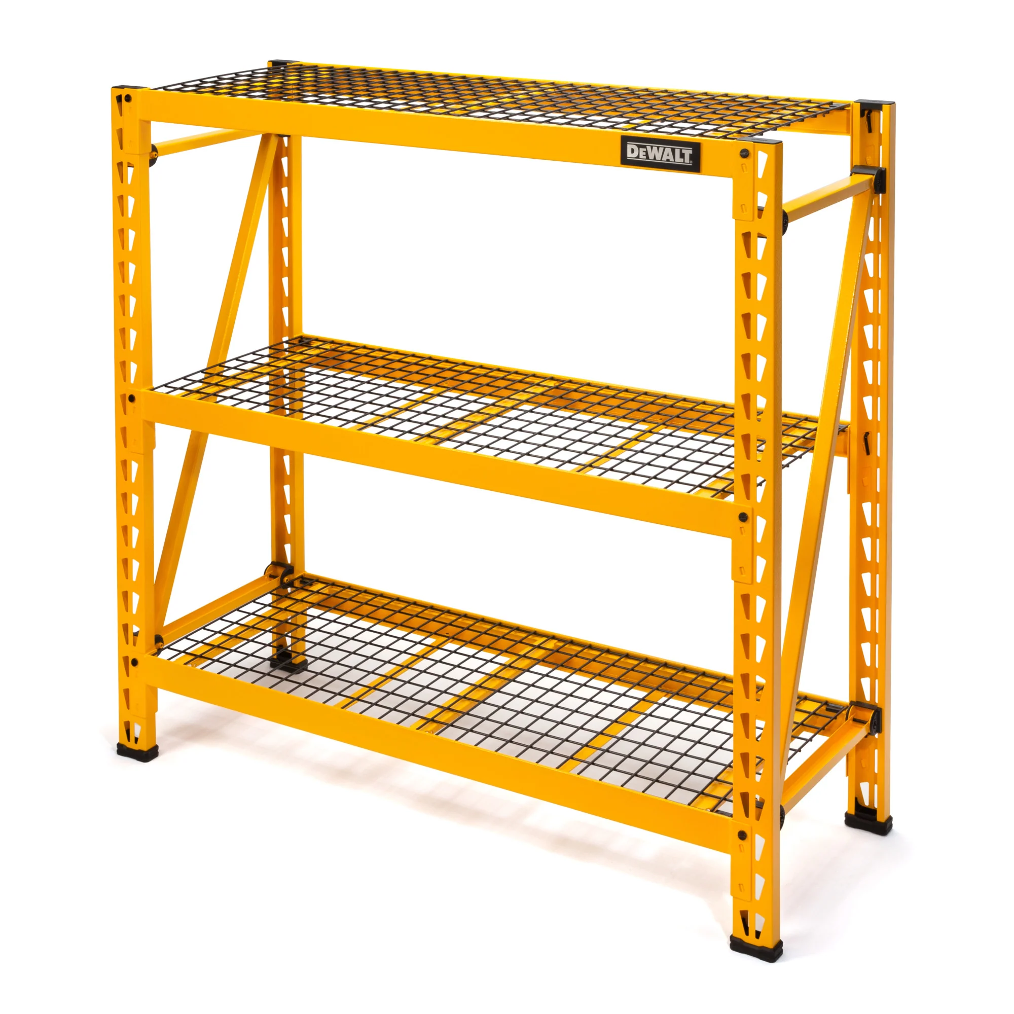 DeWalt 41590 DXST4500-W 4-Foot Tall, 3 Shelf Steel Wire Deck Industrial Storage Rack - Moutools