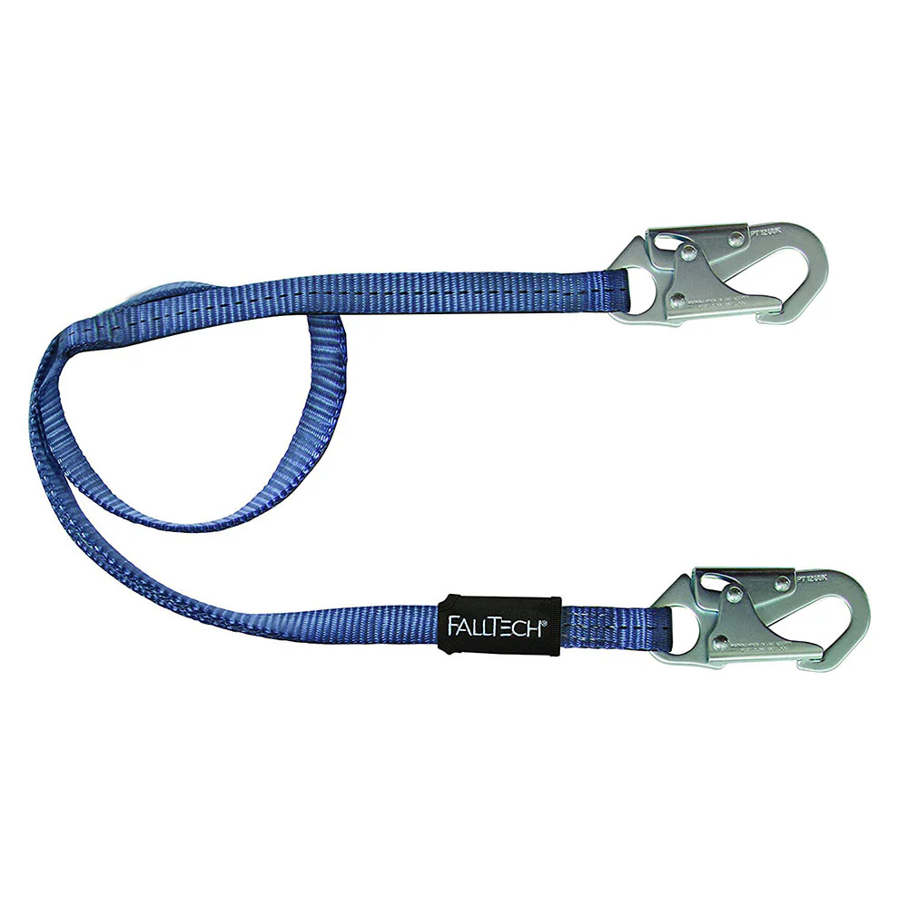 Falltech 8204 4' Restraint Lanyard Single Leg; with 2 Snap Hooks - Moutools
