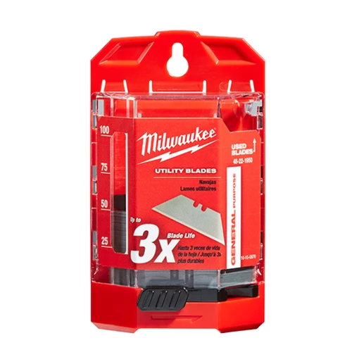 Milwaukee 48-22-1950 50 PC General Purpose Utility Blades w/ Dispenser - Moutools