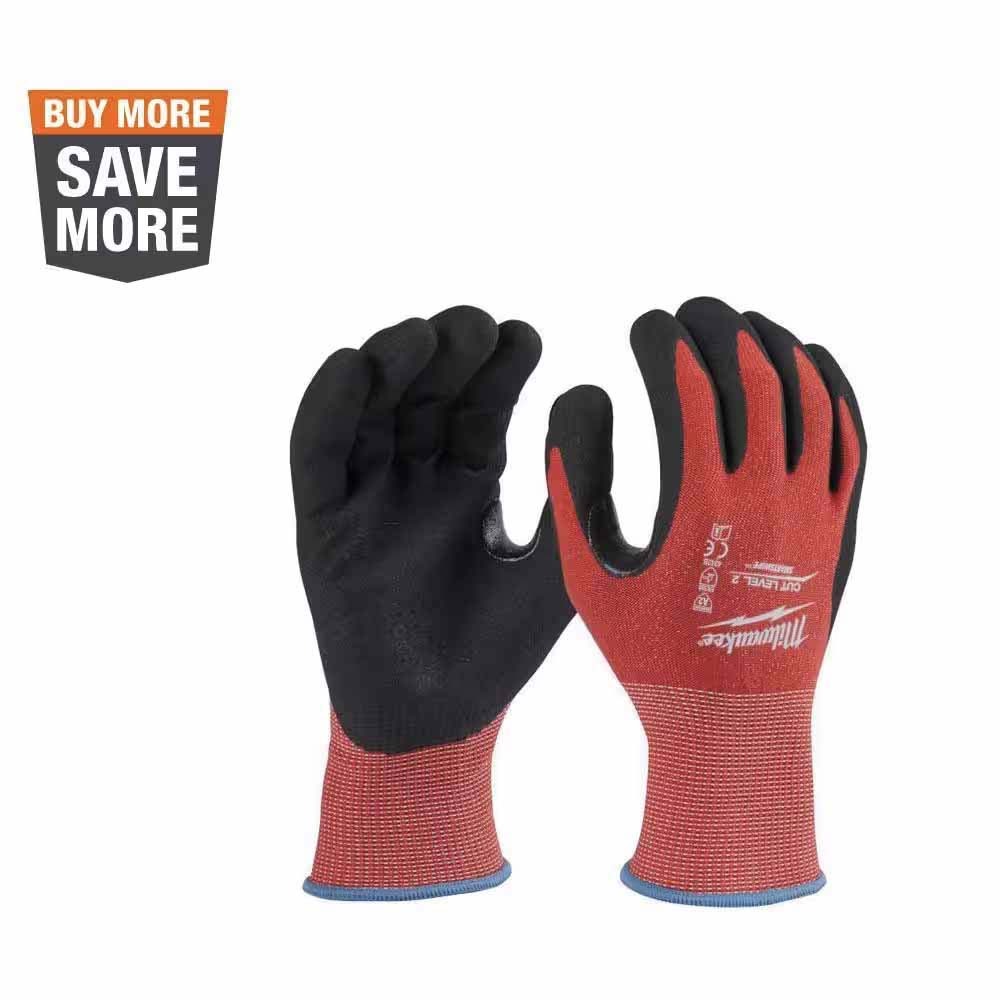 Milwaukee 48-22-8926 Cut Level 2 Nitrile Dipped Gloves - M - Moutools
