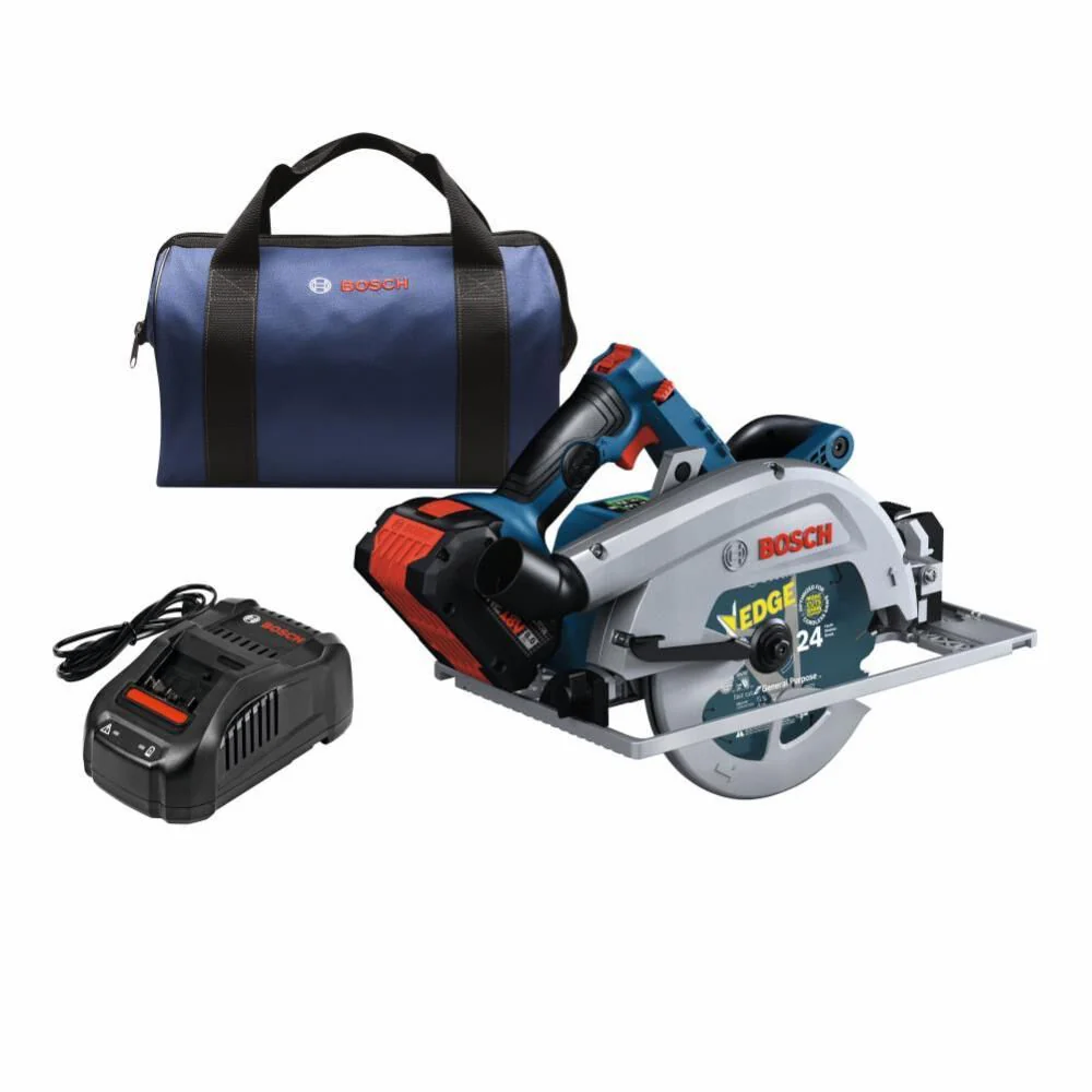 Bosch GKS18V-25GCB14 PROFACTOR 18V Connected-Ready 7-1/4 In. Circular Saw Kit with Track Compatibility and (1) CORE18V 8 Ah High Power Battery - Moutools