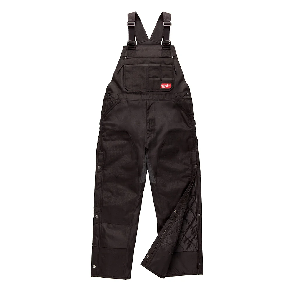 Milwaukee 261B-3XT GRIDIRON Zip-to-Thigh Bib Overall - Black (Tall) - Moutools