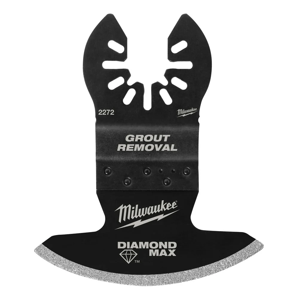 Milwaukee 49-25-2272 Universal Fit OPEN-LOK Diamond MAX Diamond Grit Grout Removal Multi-Tool Blade - Moutools