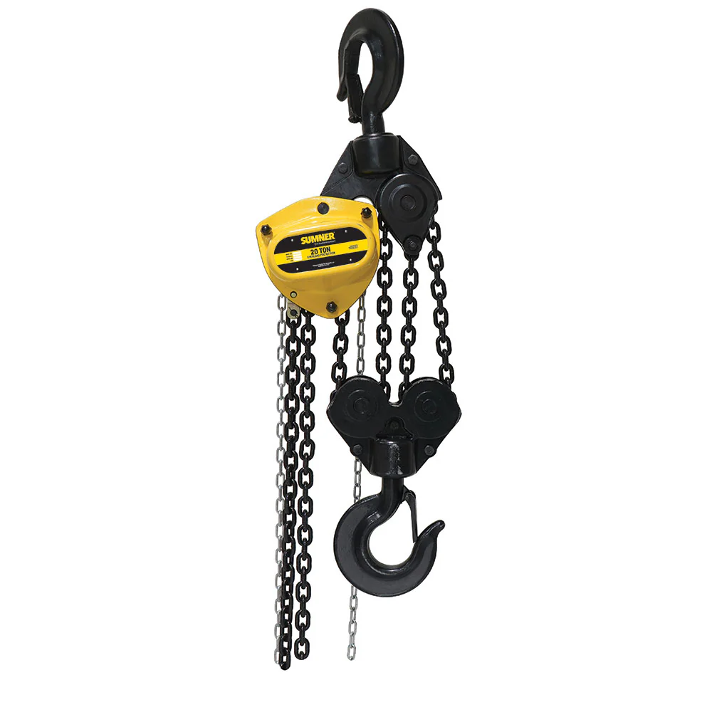 Sumner PCB2KC20WO 20T Chain Hoist 20' Lift and Overload Protection - Moutools
