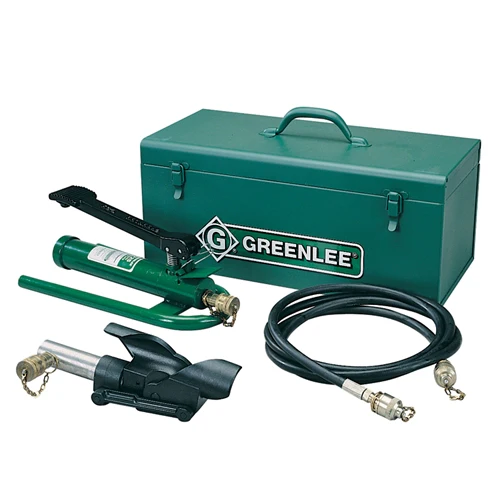 Greenlee 800F1725 Hydraulic Cable Bender with Foot Pump, Hose Unit and Storage Box - Moutools