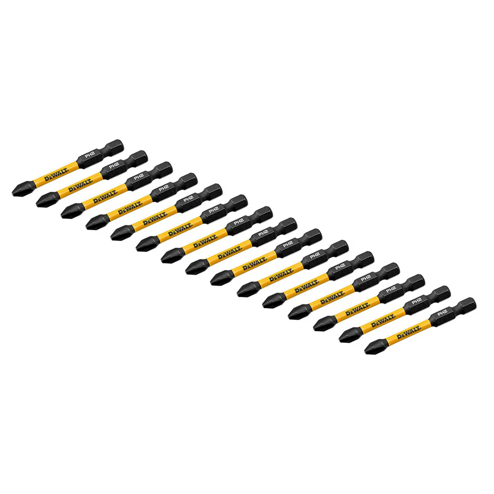 DeWalt DWAF2PH2IR15 PH2 FLEXTORQ 1/4 x 2-1/4in Impact Driver Bits, 15-Pack - Moutools