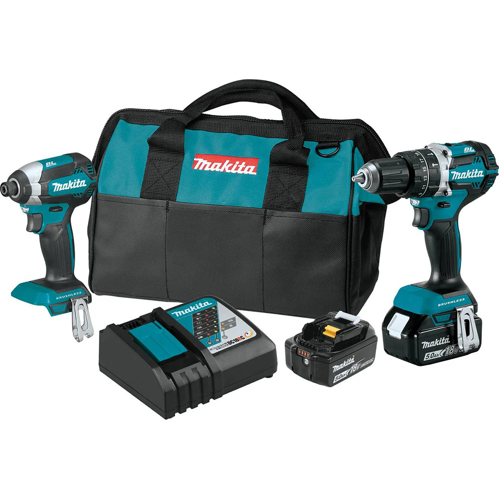 Makita XT269T 18V LXT Lithium-Ion Brushless Cordless 2-Pc. Combo Kit - Moutools