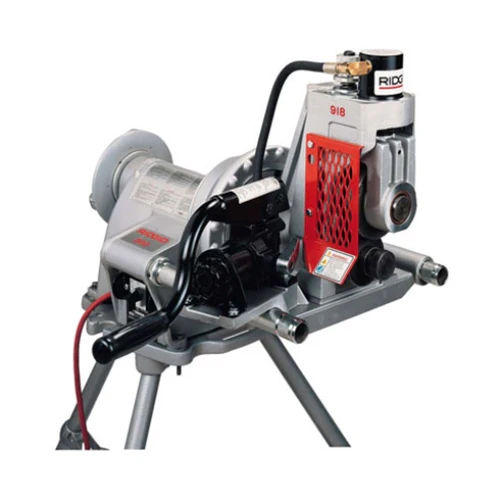 RIDGID 48387 918-5 Hydraulic Roll Groover with 535 Threading Machine Mount Kit - Moutools