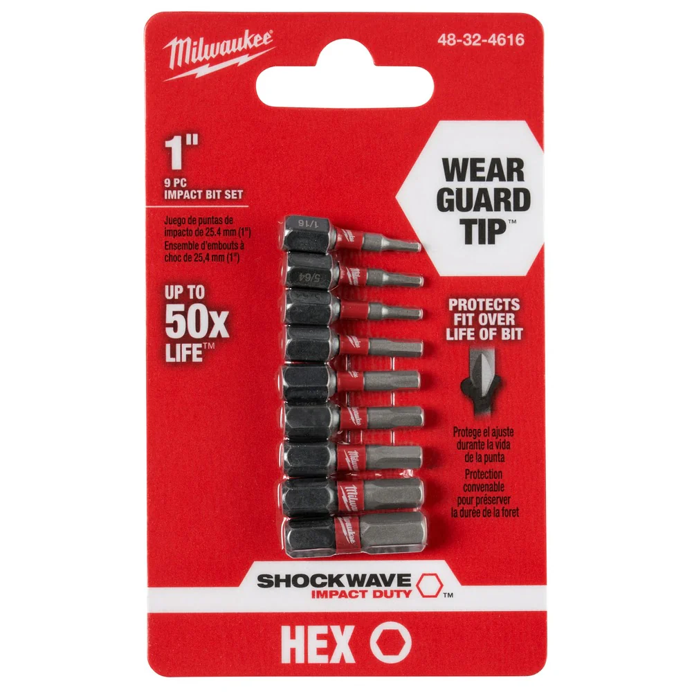 Milwaukee 48-32-4616 SHOCKWAVE 9PC 1