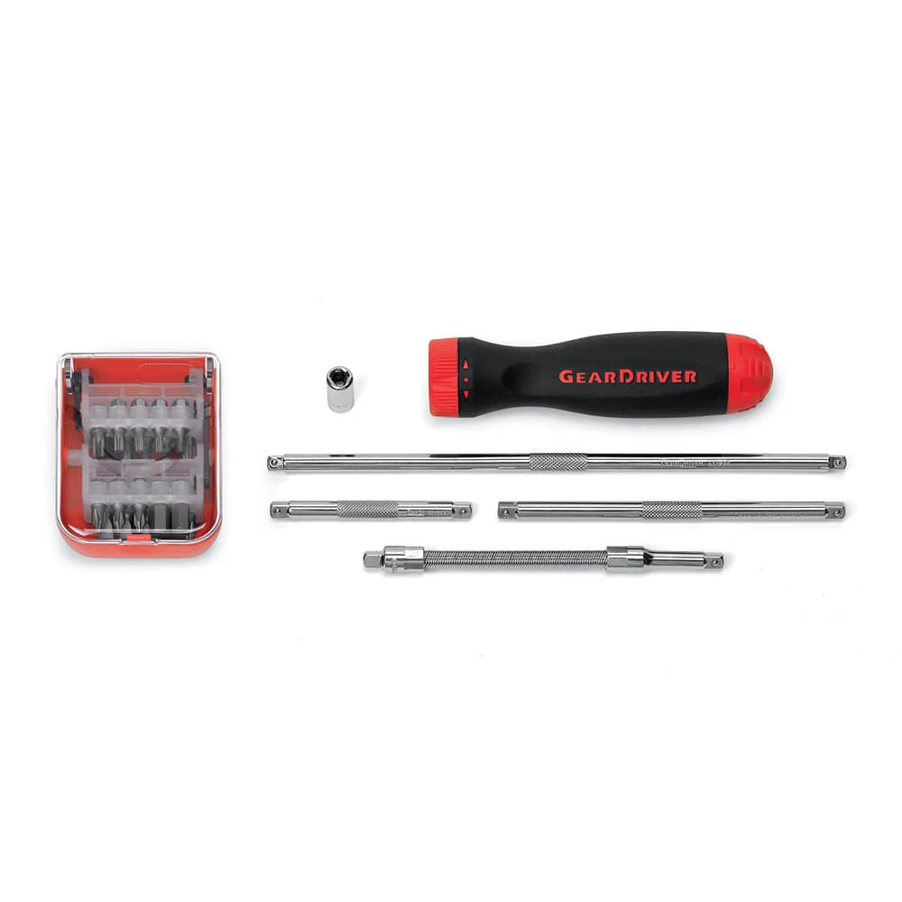 GearWrench 8926D 26 Piece Fine Teeth Ratcheting Screwdriver Set - Moutools