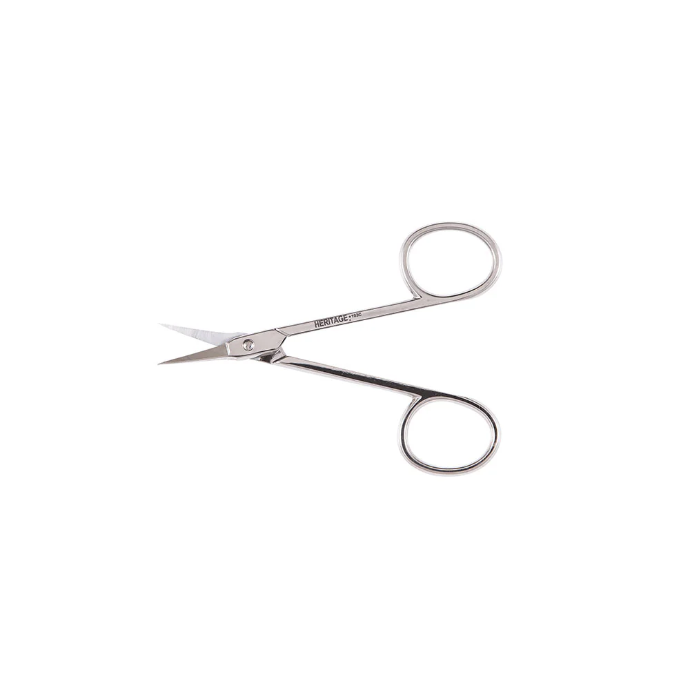 Klein G103C Embroidery Scissor, Fine Point. Curved Blade - Moutools