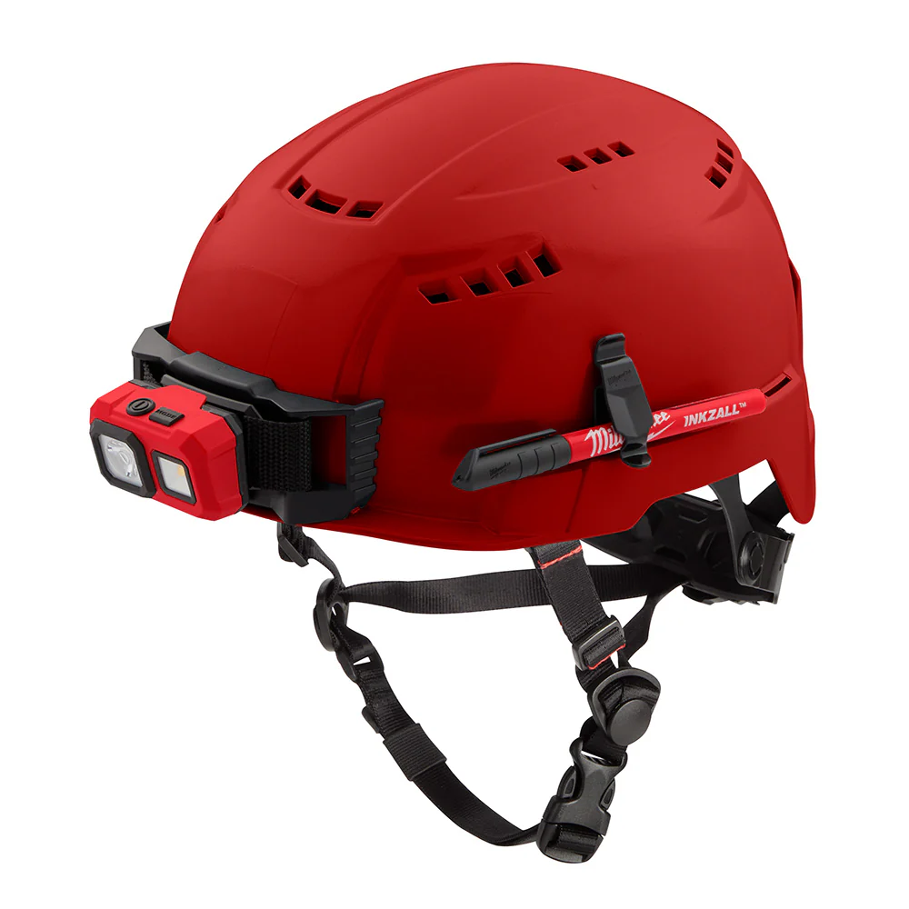 Milwaukee 48-73-1308 BOLT Red Safety Helmet (USA) - Type 2, Class C, Vented - Moutools