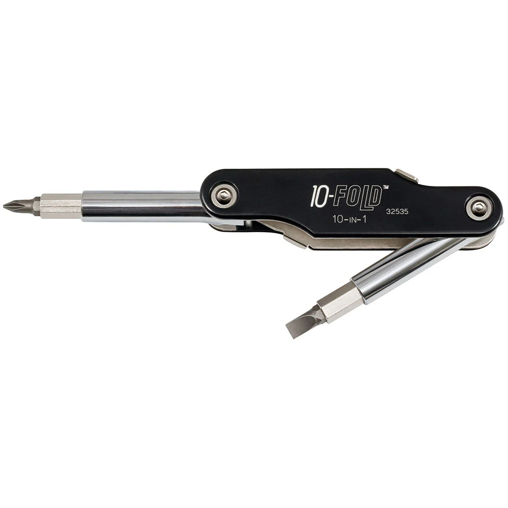 Klein Tools 32535 10-in-1 10 Fold Screwdriver / Nut Driver - Moutools