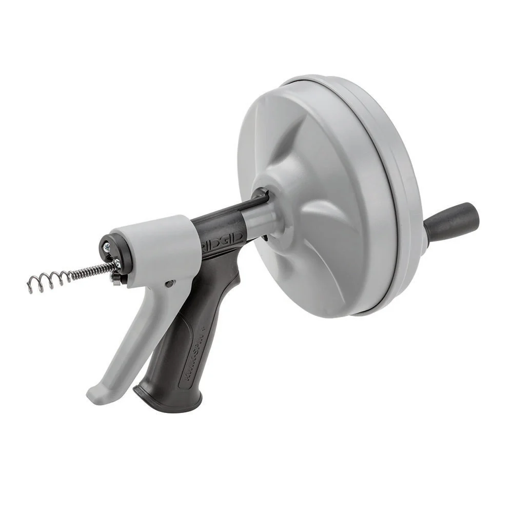 RIDGID 57038 KWIK-SPIN+ Hand Drain Cleaner with AUTOFEED - Moutools